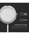 3W LED cosmeticaspiegel met licht - 7 inch, 1X en 3X vergroting, 360° rotatie, batterijgevoed, chroom finish