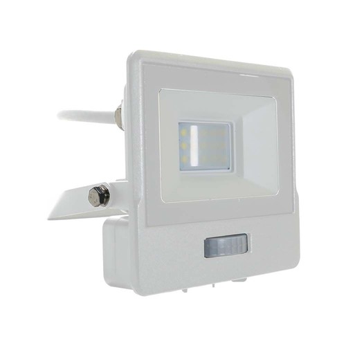 10W LED-breedstraler met sensor - Wit, Samsung LED-chip