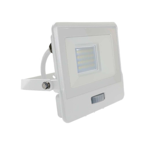 20W LED breedstraler met sensor, Samsung LED chip - 4000K, wit, IP65, PIR sensor, buiten