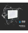 30W LED breedstraler, Samsung LED chip - IP65, koud wit, zwart, ingebouwde lasdoos, buiten