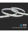 5m 4W/m LED strip, 200lm/W, RA90 - 24V, IP20, 4000K, 90 LED per meter