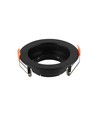 GU10 inbouwspot - Rond, zwart, PC kunststof, binnen/buiten, gat: Ø8,5 cm, afm: Ø10,2 cm