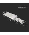 30W LED straatverlichting - Samsung LED chip, IP65, 100lm/W, grijs aluminium