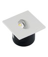 3W vierkante LED inbouwspot voor trappen - 4000K, 270lm, gat: 62mm, afm: 80x80mm