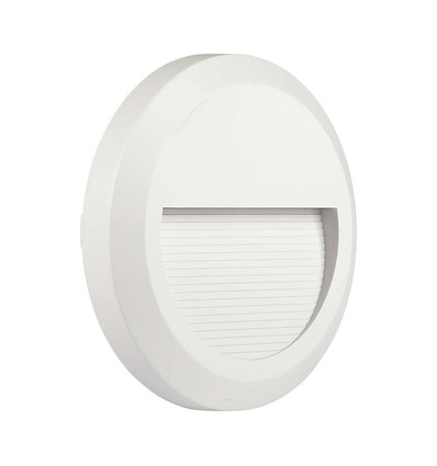 2W ronde LED trapspot - Wit, 3000K, IP65, binnen en buiten