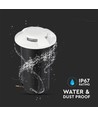 1W LED grondspot / trapverlichting, 12V - IP67, 3000K, Ø60mm, zwart, gat: Ø4,3cm