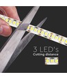 5m 17W/m LED strip, 204 LED per meter - 12V, IP20, 6500K, 120 graden, SMD2835