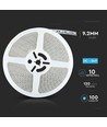10m 8W/m spatwaterdichte LED strip - 24V, IP65, 120 LED per meter
