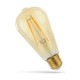 E27 5W LED-lamp - ST58, filament, amberkleurig glas, extra warm