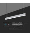 120cm 40W LED lichtrail, zilver, Samsung - UGR19, 1-10V dimbaar