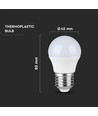 4,5W Plastic Lamp E27 - G45, 3000K