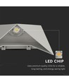 5W wandlamp, grijs - IP65, 3000K, aluminium, 120° stralingshoek, incl. lichtbron