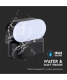 5W LED wandlamp - IP65, zwart, 110x54x97mm, incl. lichtbron