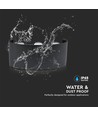 5W LED wandlamp, IP65 - Zwart, 630lm, warm wit, up/down licht, buiten/binnen