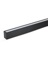 120cm 40W LED lichtrail met Samsung chip - 3400lm, dimbaar, zilver/zwart aluminium, 6400K