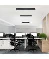 120cm 40W LED lichtrail met Samsung chip - 3400lm, dimbaar, zilver/zwart aluminium, 6400K