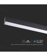 120cm 40W LED lichtrail met Samsung chip - 3400lm, dimbaar, zilver/zwart aluminium, 6400K