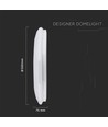LED design plafondlamp - 30W/60W/30W, afstandsbediening, CCT-wisselend, dimbaar, diamanten kap