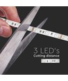 5m 11W/m rode LED strip - 12V, IP20, 60 LED's per meter, 5050 SMD