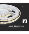 5m 17W/m LED strip - 12V, IP20, 204 LEDs per meter, warm wit