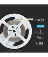 5m 17-18W/m LED strip - 24V, IP20, 204 LED per meter, koud wit