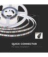 10m 8W/m LED strip, 6500K - 24V, IP20, 120 LED p.m., 750lm/m