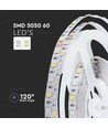 5m 13W/m COB-LED strip, RA90 - 24V, IP20, 512 LED p.m., 3000K