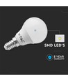6 stuks E14 4,5W LED kogellamp - P45, 4000K, 470lm, 6-pack