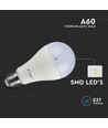 E27 8,5W LED lamp - A60, 806lm, vervangt 60W, 3-pack