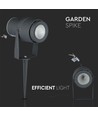 12W LED tuinspot met prikpen - Grijs, IP65 buiten, 3000K