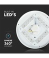 36W LED plafondlamp met sterreneffect - Ø48cm, 3-in-1 CCT, 3900lm, witte rand, incl. lichtbron