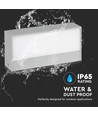 12W LED wandlamp up/down licht - IP65, grijs, rechthoekig, buiten, incl. lichtbron