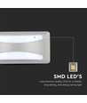 12W LED Bulkhead wandlamp - IP65, 3000K, grijs, 230x110mm, incl. lichtbron