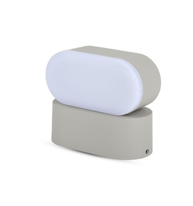 5W LED wandlamp - IP65, grijs, 4000K, verstelbaar, 11 x 5,4 cm