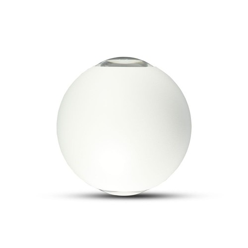4W witte LED wandlamp - IP65, 3000K, rond, buiten, incl. lichtbron