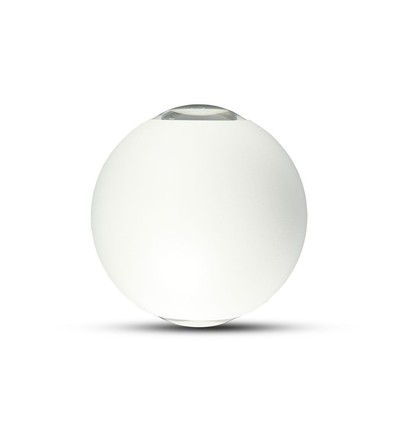 4W witte LED wandlamp - IP65, 3000K, rond, buiten, incl. lichtbron