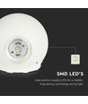 4W witte LED wandlamp - IP65, 4000K, rond, buiten, incl. lichtbron