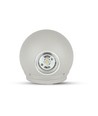 4W ronde LED wandlamp - IP65, grijs, 3000K, Ø11 cm, incl. lichtbron