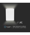 4W LED wandlamp - IP65, wit, up/down light, incl. lichtbron