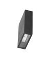 4W LED wandlamp, zwart - 400lm, IP65, 360 graden, 6400K