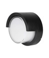 7W Ø16cm LED wandlamp - IP65, zwart, rond, warm wit, binnen / buiten, incl. lichtbron