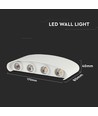 7W zandwit LED wandlamp - 940lm, 4000K, incl. lichtbron