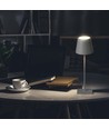3W oplaadbare LED tafellamp, touch dimbaar - 5V, Grijs, 3000K, 4000mAh batterij, ijzer