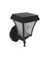 2W Solara LED wandlamp met zonnecel - IP65, 3000K+6000K, zwart, incl. batterij