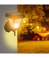 2W Solara LED wandlamp met zonnecel - IP65, 3000K+6000K, zwart, incl. batterij
