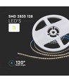 5m 9W/m LED strip, 128 LED's per meter - 24V, IP20, 3000K, 127lm/W