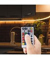 RGB+CCT controller met afstandsbediening - 12V/24V, 28 knoppen, 10A, voor LED strips