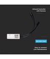 WiFi RGB+CCT LED controller - 12V/24V, 5 kanalen, incl. afstandsbediening, werkt met Google Home
