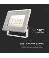 10W LED breedstraler, wit - IP65, 750lm, 4000K, buiten