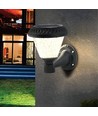 0,8W Solara LED wandlamp met sensor en solar - CCT, RF afstandsbediening, IP44, zwart, 16x23 cm
